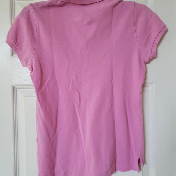 Ralph Lauren Pink Skinny Polo Shirt - Picture 5 of 10